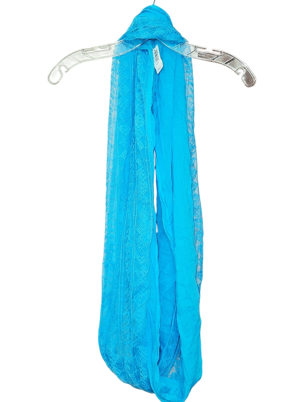 Aerie Bright Blue Lace Infinity Scarf One Size Fits Most NWT